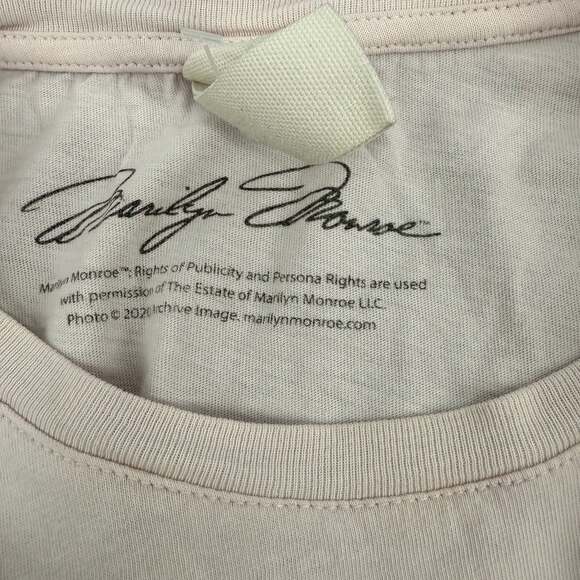 H&M Marilyn Monroe Graphic Tee Pink Ladies' Size S - Picture 3 of 4